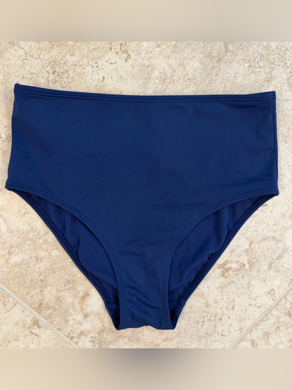Boden High-Waisted Bikini Bottom Solid Navy Size US 2